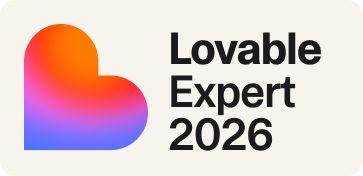 Lovable Expert 2026 badge